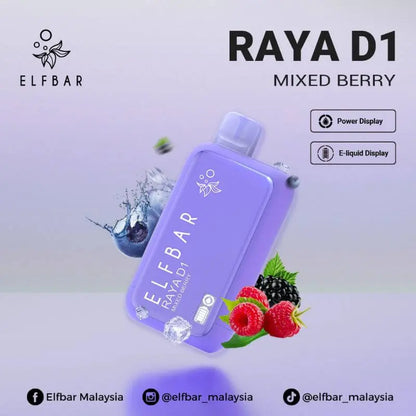 SGVape-ELFBAR-RAYA-D1-13K-MIXED-BERRY-SG-Vape-Hub